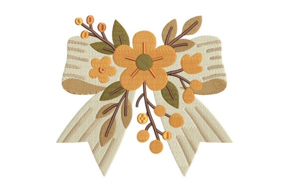 Autumn Floral Bow Embroidery Review