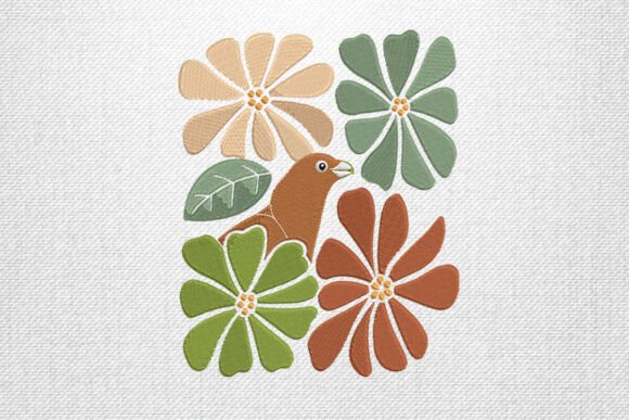 Bird and Flowers Embroidery Design Review