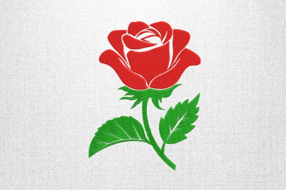 Blooming Red Rose Embroidery Design Review
