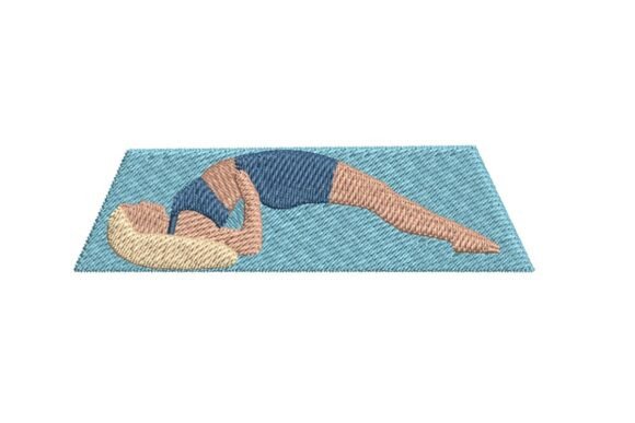 Bridge Pose Yoga Embroidery Design Review