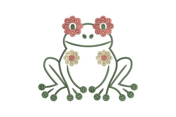 Funny Floral Frog Embroidery: A Designer's Review