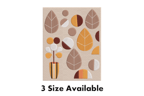 Geometric Leaf Embroidery Design Review