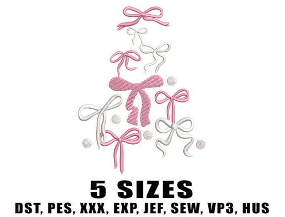 Girly Christmas Bow Embroidery Design Review