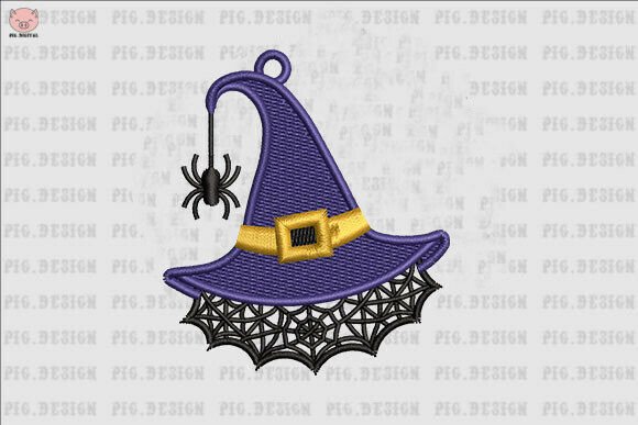 Halloween Spider Witch Hat Embroidery Review