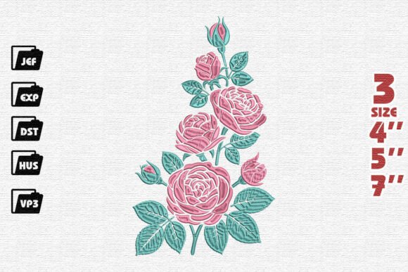 Layered Rose Design Embroidery: A Designer's Review