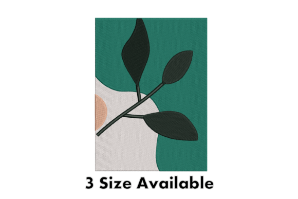 Minimalist Leaf Embroidery Design Review for Craft Fairs
