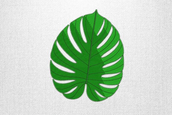 Monstera Leaf Embroidery Design Review