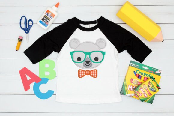 Nerd Bear Applique Embroidery: A Holiday Shop Essential