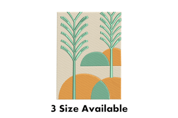 Retro Palm Landscape Embroidery File Review