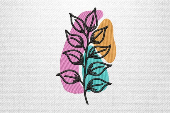 Review: Abstract Leaf Embroidery Design for Boutique Sweatshirts