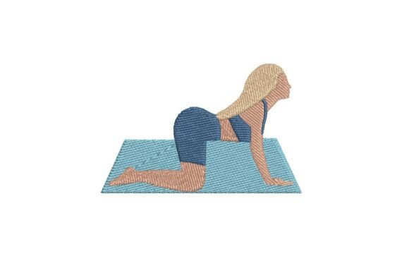 Review: Cat-Cow Yoga Pose Embroidery Design