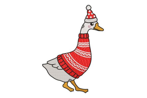 Review: Christmas Goose Embroidery for Etsy Shops