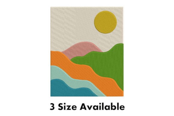 Review: Colorful Abstract Landscape Embroidery for Makers