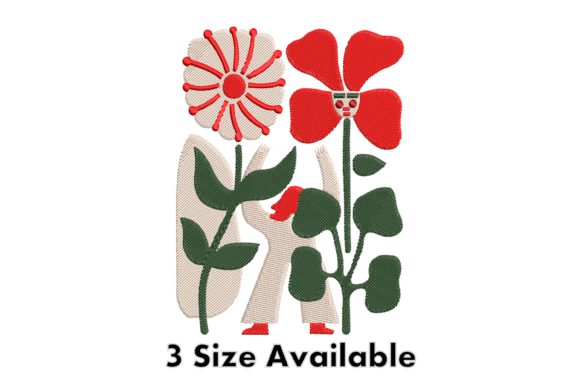 Review: Modern Floral Woman Embroidery Design