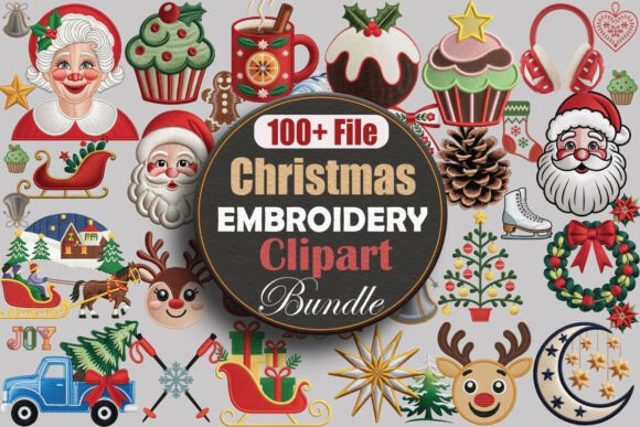 Reviewing the Christmas Embroidery Clipart Png Bundle