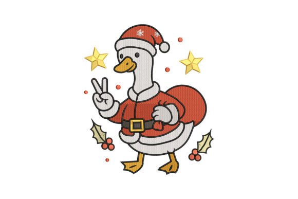 Santa Goose Embroidery: A Craft Fair Designer's Review